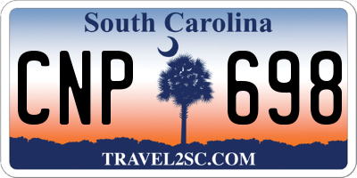 SC license plate CNP698