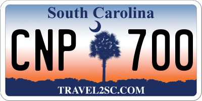 SC license plate CNP700