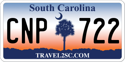 SC license plate CNP722