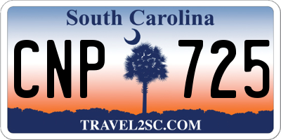 SC license plate CNP725