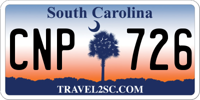 SC license plate CNP726