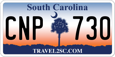 SC license plate CNP730