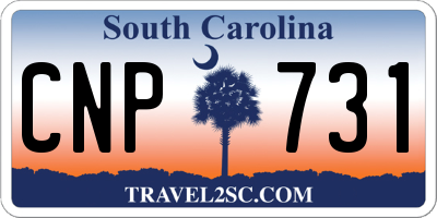 SC license plate CNP731