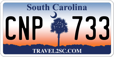 SC license plate CNP733