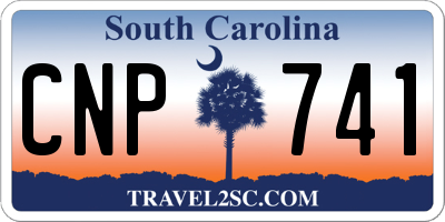 SC license plate CNP741