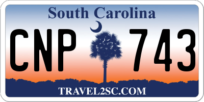 SC license plate CNP743