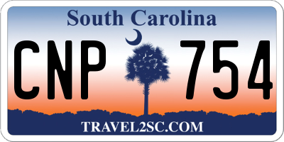 SC license plate CNP754