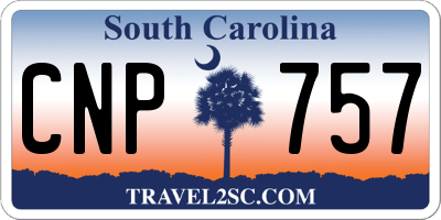 SC license plate CNP757