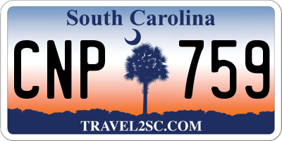 SC license plate CNP759