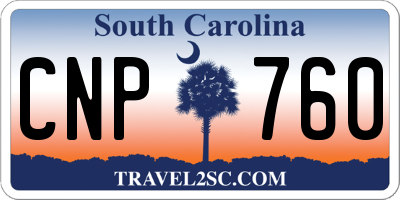 SC license plate CNP760