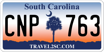 SC license plate CNP763