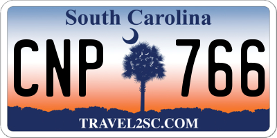 SC license plate CNP766