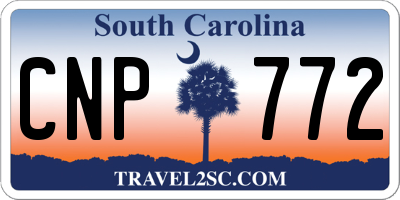 SC license plate CNP772