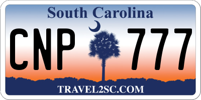 SC license plate CNP777