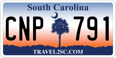SC license plate CNP791