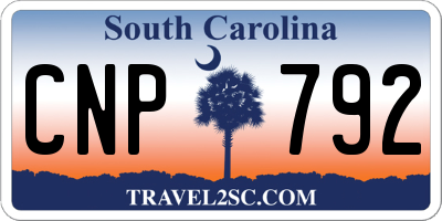 SC license plate CNP792