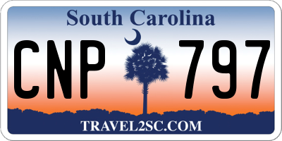 SC license plate CNP797