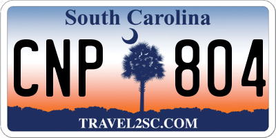 SC license plate CNP804