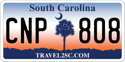 SC license plate CNP808