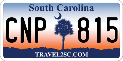 SC license plate CNP815