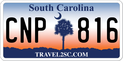 SC license plate CNP816
