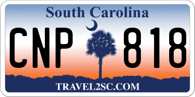 SC license plate CNP818