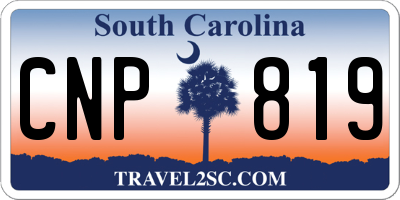 SC license plate CNP819