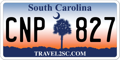 SC license plate CNP827