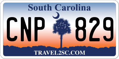 SC license plate CNP829