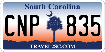 SC license plate CNP835