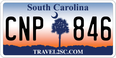 SC license plate CNP846