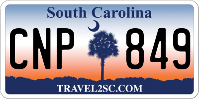SC license plate CNP849