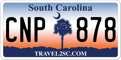 SC license plate CNP878