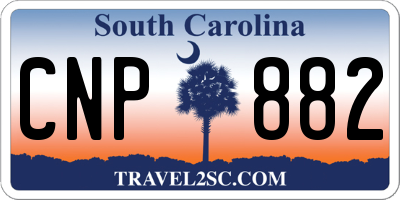 SC license plate CNP882