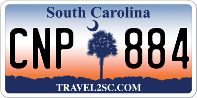 SC license plate CNP884