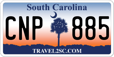 SC license plate CNP885