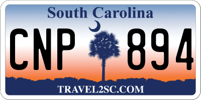 SC license plate CNP894