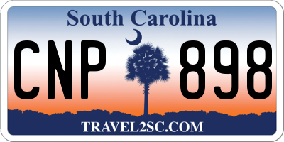 SC license plate CNP898