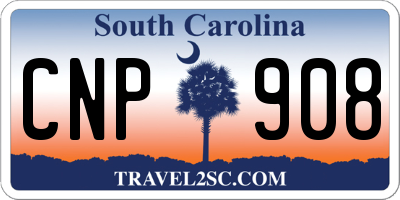 SC license plate CNP908