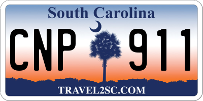 SC license plate CNP911