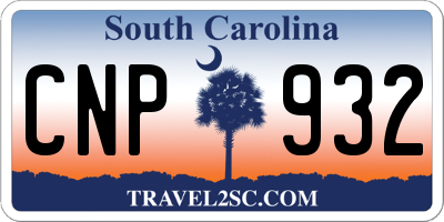 SC license plate CNP932