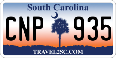 SC license plate CNP935