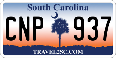 SC license plate CNP937