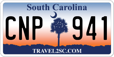 SC license plate CNP941
