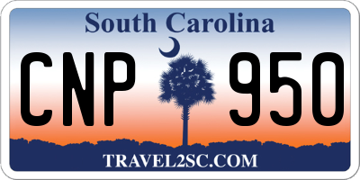SC license plate CNP950