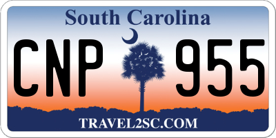 SC license plate CNP955
