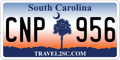 SC license plate CNP956