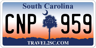 SC license plate CNP959