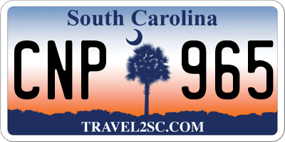SC license plate CNP965