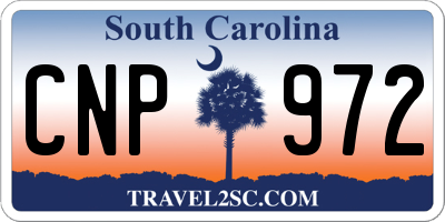 SC license plate CNP972